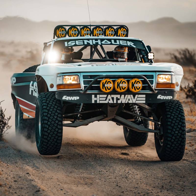 KC HiLiTES Flex ERA 4 Single Light - 80W Combo Beam - Mammoth Racing -