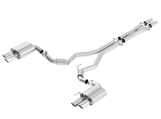 Borla 2018 Ford Mustang GT 5.0L AT/MT (w/o Valves) S-Type 3in Cat-Back Exhaust w/Polished Tips - My Store