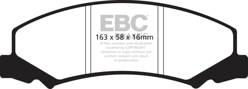 EBC 08-09 Buick Allure (Canada) 5.3 Yellowstuff Front Brake Pads - My Store