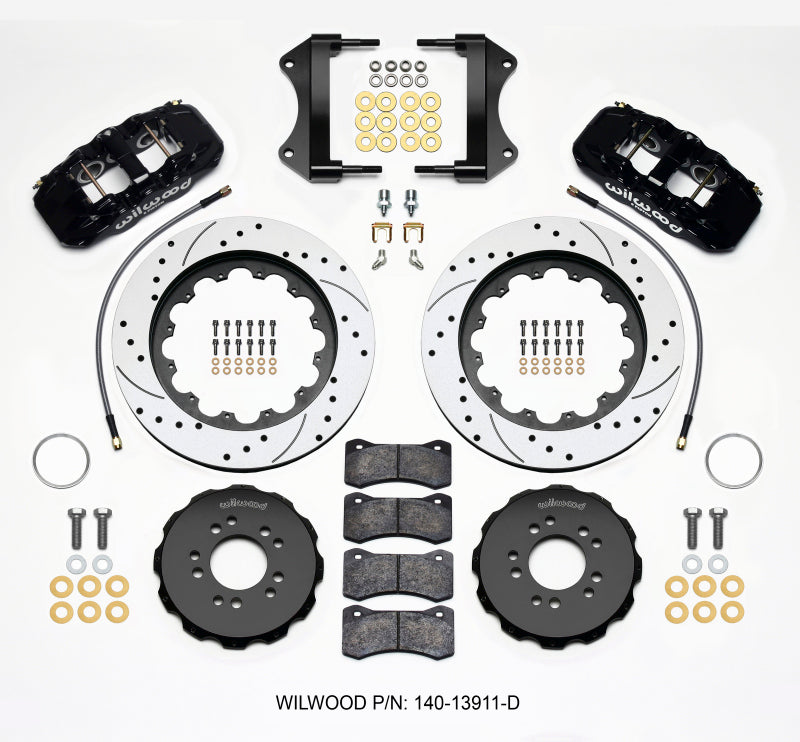 Wilwood Aero6 Front Hat Kit 15.00 Drilled 2014-up Corvette C7 w/Lines - My Store