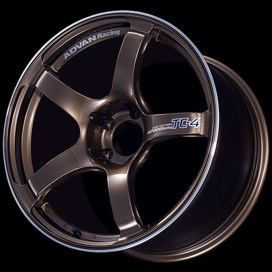 Advan TC4 15x8.0 +28 4-100 Racing Umber Bronze Wheel W/ Ring - My Store