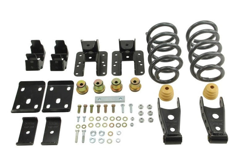 Belltech Lowering KIT 14 Silverado/Sierra Ext/Crw Cab 2WD 3in or 4in Front/4in Rear w/o Shocks - Mammoth Racing -