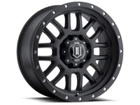 Icon Alpha 20x9 8x6.5 19mm Offset 5.75in BS 125.2mm Bore Satin Black Wheel - Mammoth Racing -