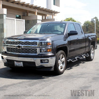 Westin 14-18 Chevrolet Silverado 1500 DC 6.5ft Bed HDX Drop W2W Nerf Step Bars - Tex. Blk - Mammoth Racing -