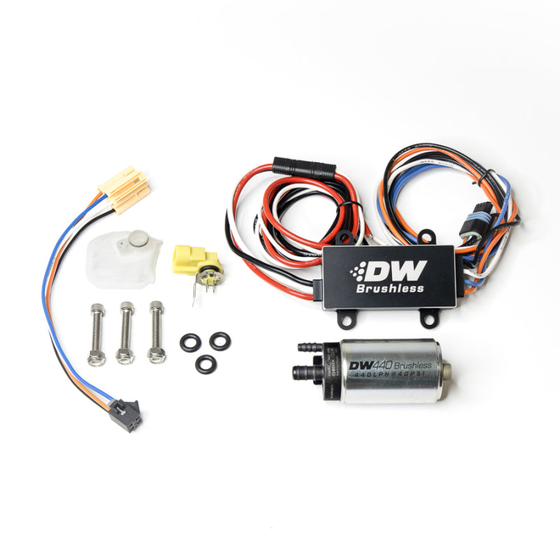 DeatschWerks 14-19 Ford Fiesta ST 440lph InTank Brushless Fuel Pump w/9-0912 Instl kit/C102 Contrllr - Mammoth Racing -