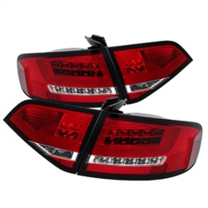 Spyder Audi A4 09-12 4Dr LED Tail Lights LED Model Only - Red Clear ALT-YD-AA409-L-LED-RC - Mammoth Racing -