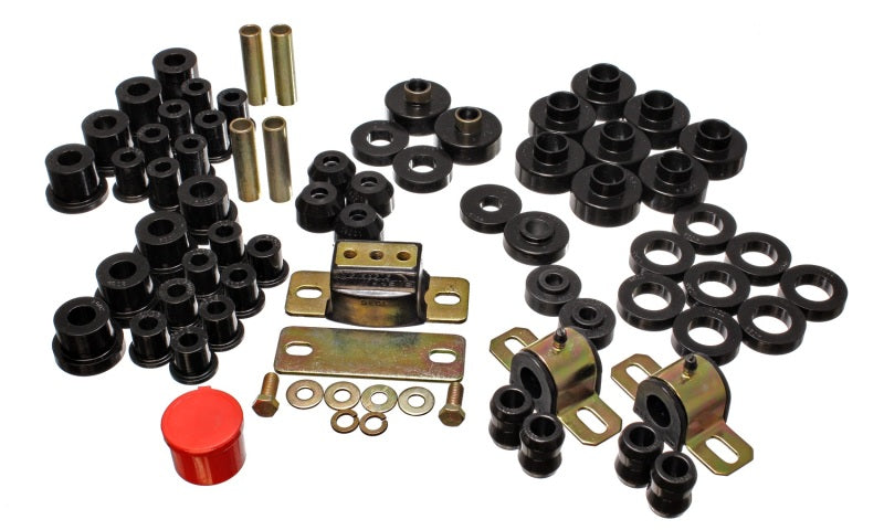 Energy Suspension 76-79 Jeep CJ/CJ7 Black Hyper-Flex Master Bushing Set - Mammoth Racing -