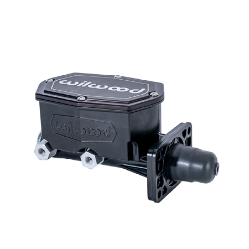 Wilwood Compact Tandem Master Cylinder w/ Mopar 4 Bolt Flange 1in Bore - Black - My Store
