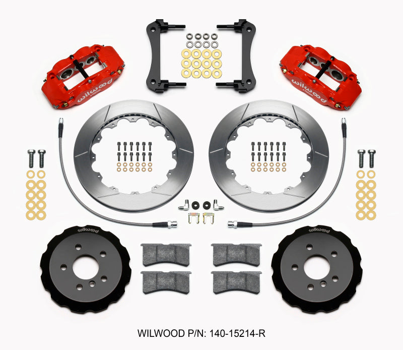 Wilwood Narrow Superlite 6R Front Hat Kit 12.88in Red 2014-2015 Mini Cooper w/Lines - My Store