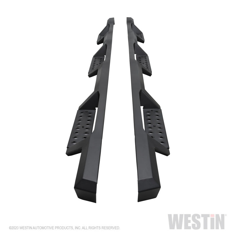 Westin 2020 Chevy Silverado 2500/3500 Crew Cab (8ft Bed) HDX W2W Nerf Step Bars - Textured Black - Mammoth Racing -