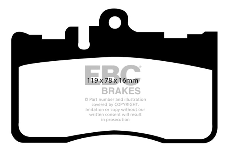 EBC 01-06 Lexus LS430 4.3 Yellowstuff Front Brake Pads - My Store