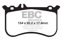 EBC 10-11 Mercedes-Benz CL550 5.5 AMG Sport Pkg Redstuff Front Brake Pads - My Store