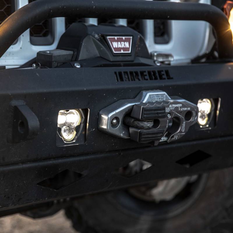 KC HiLiTES Flex ERA 3 Dual Mode SAE Fog Light - Single Light Master Kit (w/Clear + Yellow Lens) - Mammoth Racing -