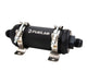 Fuelab PRO Series In-Line Fuel Filter (10gpm) -12AN In/-12AN Out 6 Micron Fiberglass - Matte Black - Mammoth Racing -
