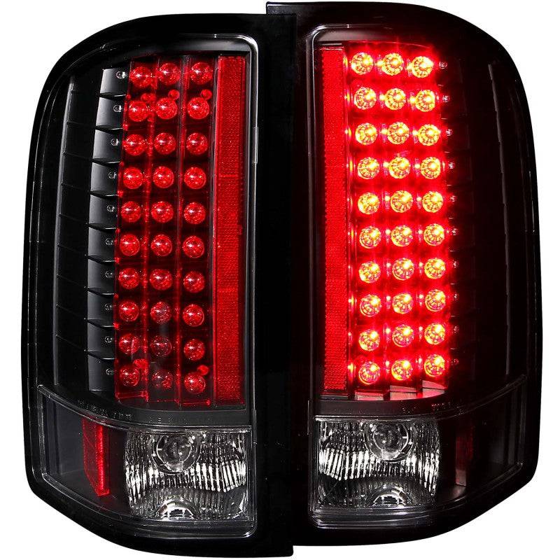 ANZO 2007-2013 Chevrolet Silverado 1500 LED Taillights Black - My Store