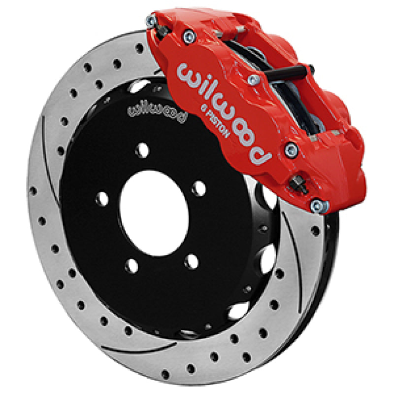 Wilwood 2013+ Honda Civic OEM 57mm Forged Narrow Superlite 6R Big Brake Front Brake Kit - Red - My Store