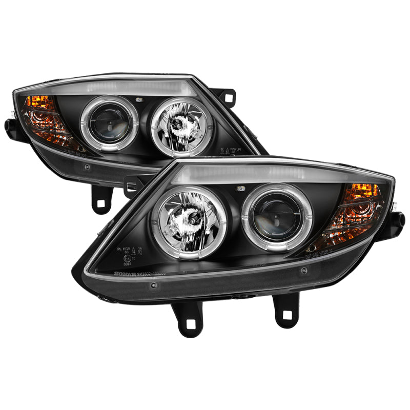 Spyder BMW Z4 03-08 Projector Headlights Halogen Model Only - LED Halo Black PRO-YD-BMWZ403-HL-BK - Mammoth Racing -