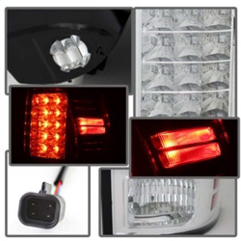 Spyder Dodge Ram 1500 13-14/Ram 2500 13-14 LED Tail Lights LED Model only - Chrm ALT-YD-DRAM13-LED-C - Mammoth Racing -