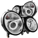 ANZO 1999-2002 Mercedes Benz E Class W210 Projector Headlights Chrome - Mammoth Racing -