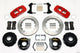 Wilwood Aero4 Rear P-Brake Kit 14.00in Red Small Ford 2.66in Offset - Mammoth Racing -