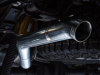 AWE Tuning 22-23 GMC Sierra 1500 AT4X 6.2L 0FG Catback Split Dual (Flat Bumper) - Bashguard(No Tips) - Mammoth Racing -
