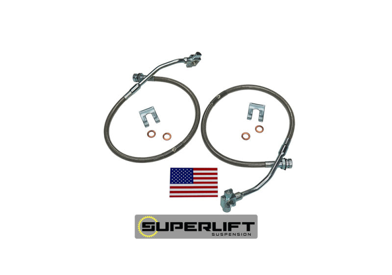 Superlift 79-86 GM Pickup/Blazer/Suburban w/ 4-6in Lift Kit (Pair) Bullet Proof Brake Hoses - Mammoth Racing -