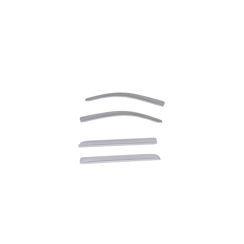 AVS 20-22 Chevrolet Silverado 1500 CC Ventvisor Low Pro Color Match Deflectors 4pc - Silver Ice Met. - Mammoth Racing -