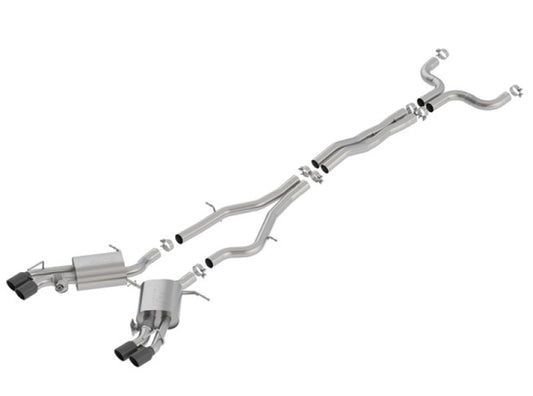 Borla 16-18 Cadillac CTS-V 6.2L V8 2.75in Diameter S Type Catback Exhaust w/ Valves Black Chrome Tip - My Store