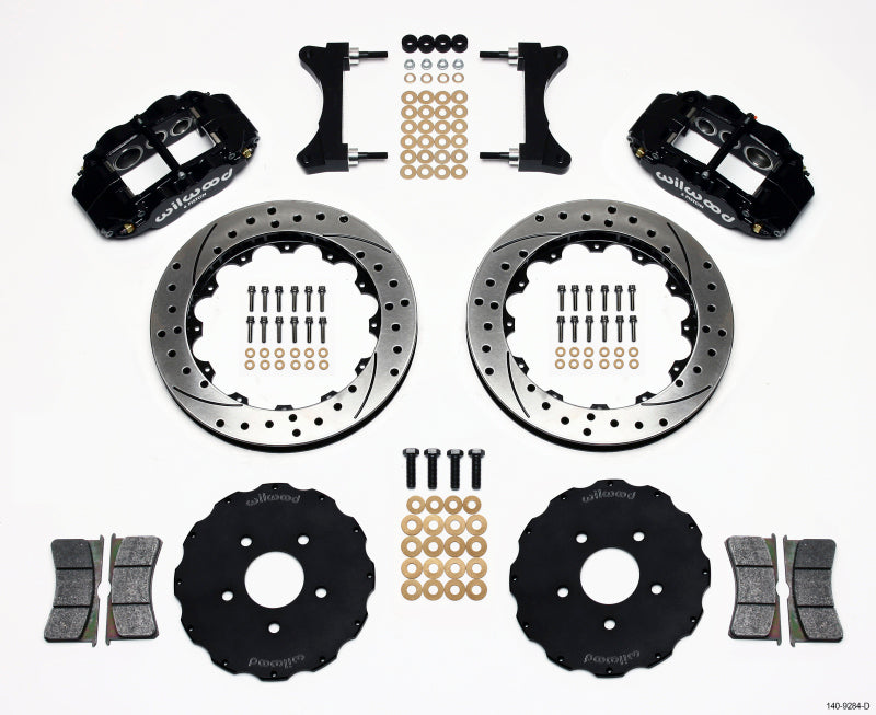 Wilwood Narrow Superlite 6R Front Hat Kit 13.06in Drilled Mitsubishi EVO Viii - My Store