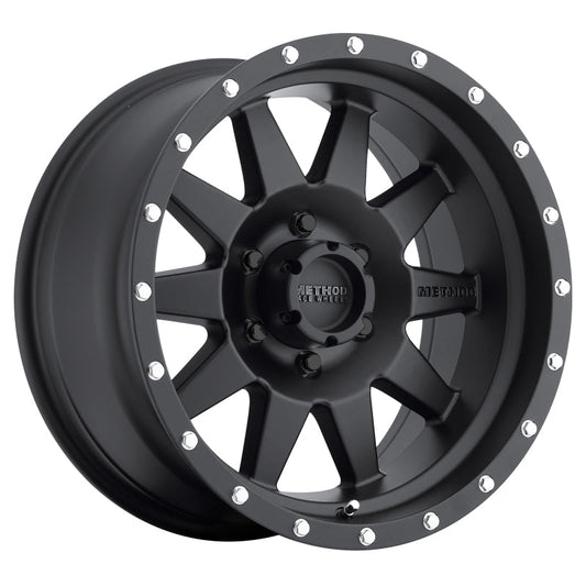 Method Mr301 The Standard 17x8.5 +25mm Offset 6x5.5 108mm CB Matte Black Wheel - Mammoth Racing -