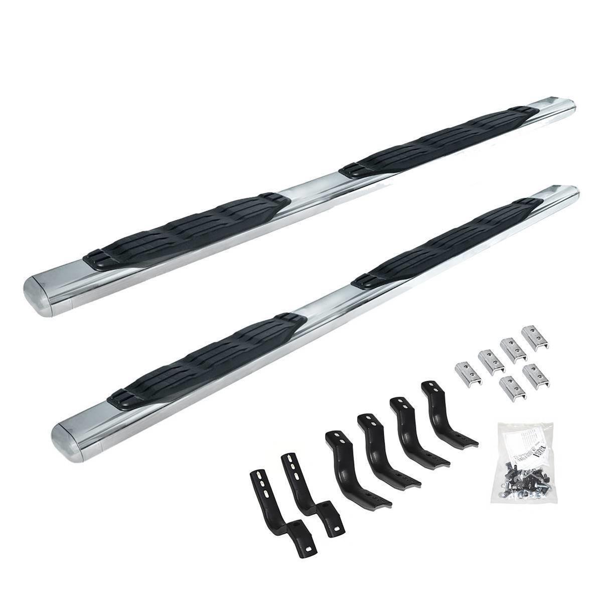 Go Rhino 2022 Toyota Tundra Crew Max 4dr 5in. 1000 Series Complete Kit w/Sidestep + Brkts - Polished - Mammoth Racing -