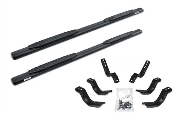 Go Rhino 2022 Toyota Tundra Crew Max 4dr 4in. OE Xtreme Complete Kit w/Sidesteps + Brkts - Tex. Blk - Mammoth Racing -