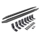 Go Rhino 19-22 GMC Sierra 1500 CC (New Bdy) Rb20 Slim Running Boards Kit (w/Brackets) - Bedliner Ct - Mammoth Racing -