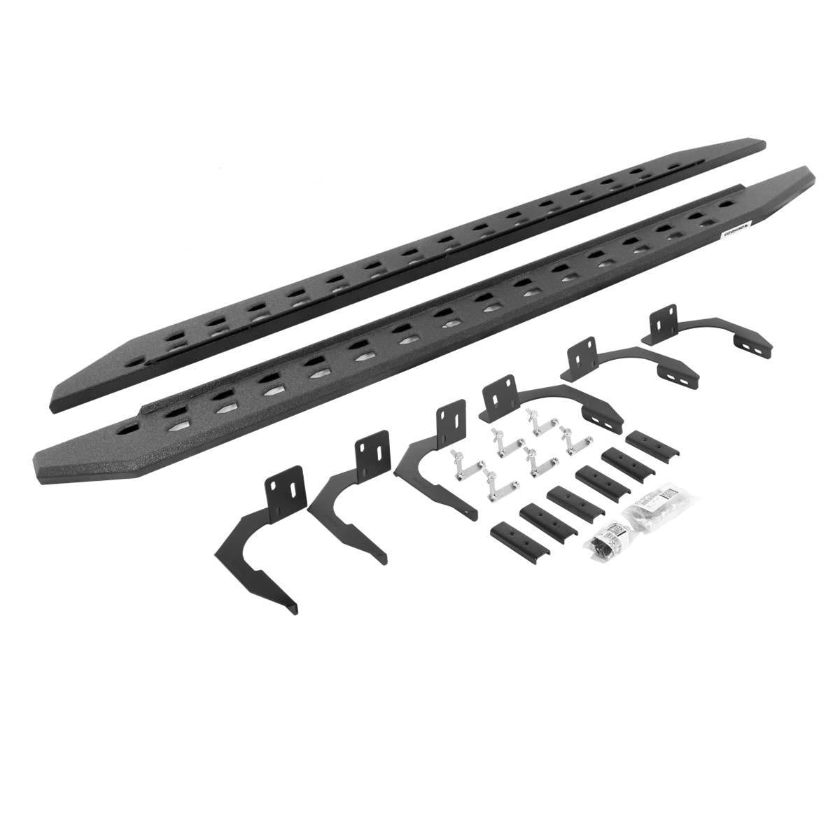 Go Rhino 10-22 Ram 2500/3500hd Crew Cab 4DR Rb20 Slim Running Boards Kit (w/Brackets) - Bedliner Ct - Mammoth Racing -