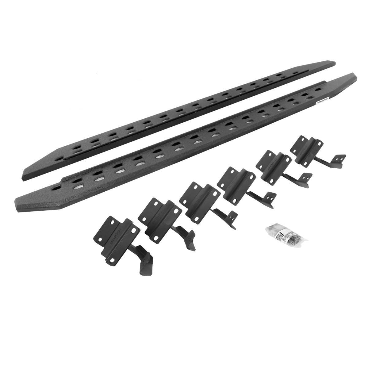 Go Rhino 17-22 Ford F-250/f-350 SC 4DR Rb20 Slim Running Boards Kit (w/Brackets) - Bedliner Coating - Mammoth Racing -