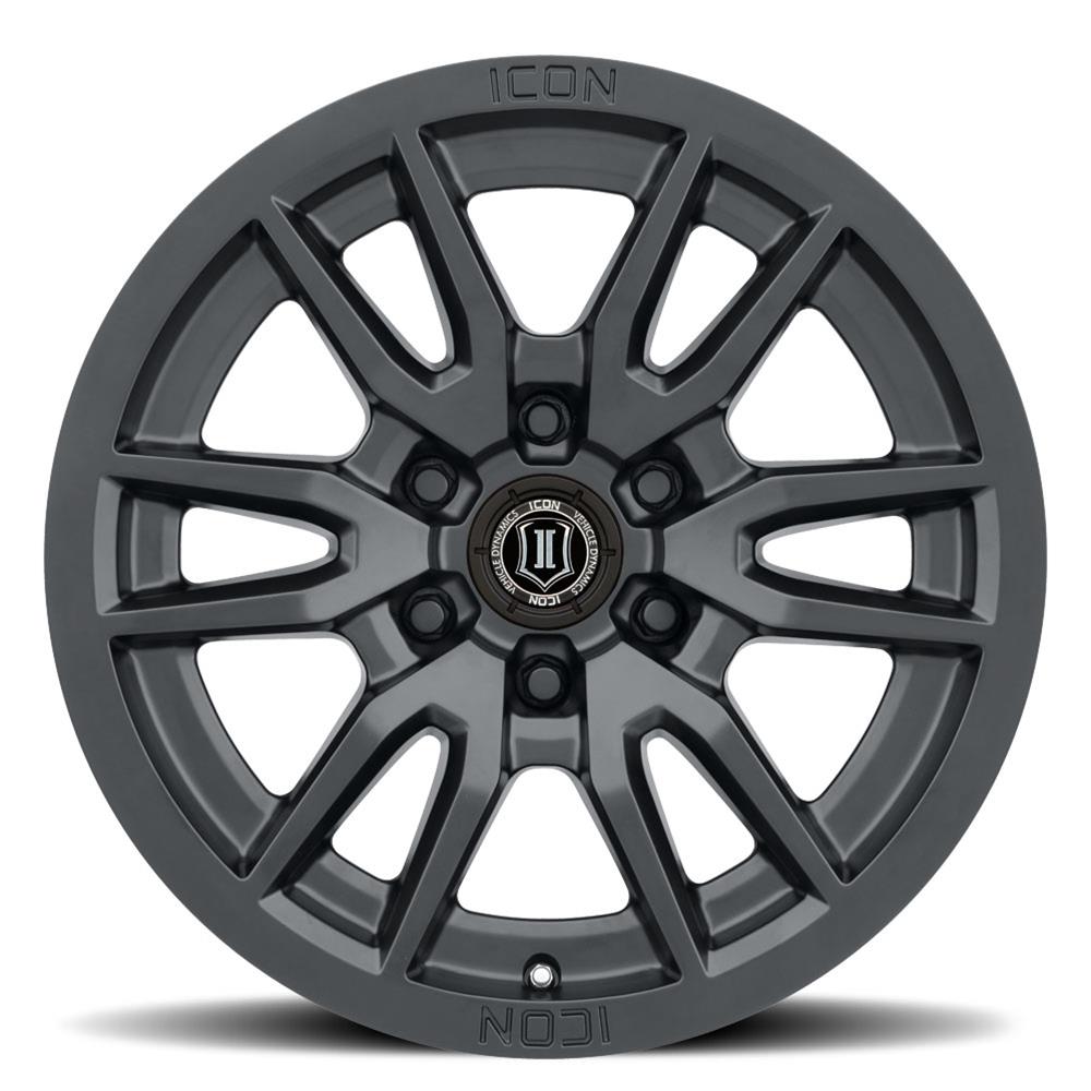 Icon Recon Pro 17x8.5 6 x 135 6mm Offset 5in BS 87.1mm Bore Satin Black Wheel - Mammoth Racing -