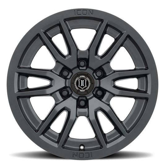 Icon Recon Pro 17x8.5 6 x 135 6mm Offset 5in BS 87.1mm Bore Satin Black Wheel