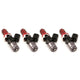 Injector Dynamics 2600-xds Injectors - 60mm Length - 14mm Purple Top - 14mm Lower O-Ring (Set of 5) - Mammoth Racing -