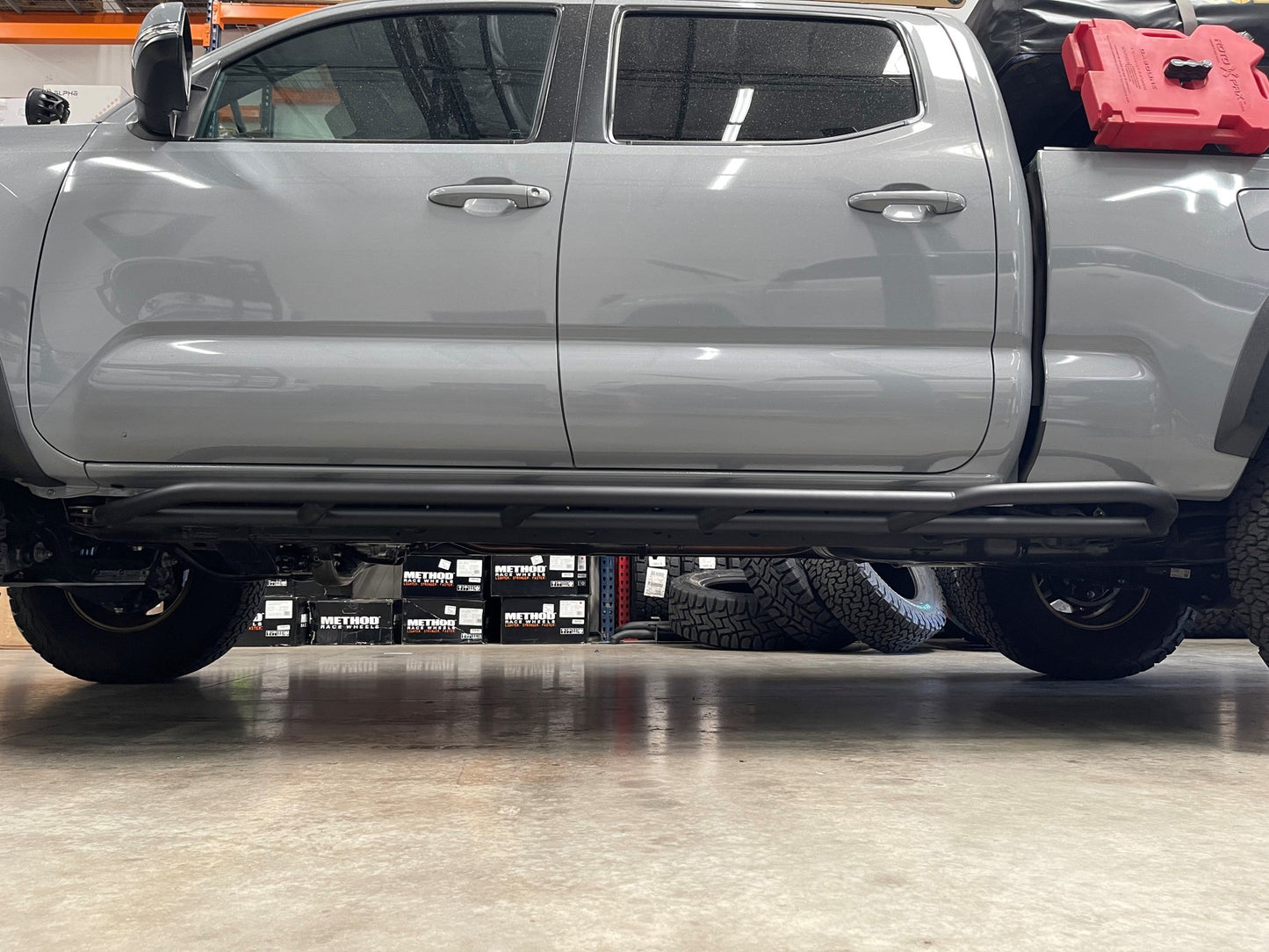 Sliders, Toyota, Tacoma Long Bed, TIG Weld, 20 Deg, W/ TOP Plates, Black, 2ND & 3RD GEN - My Store