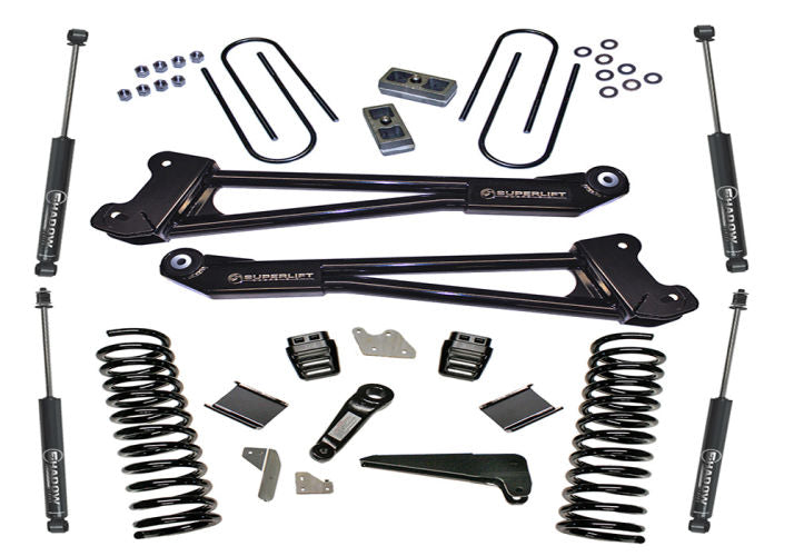 Superlift 13-18 Ram 3500 4WD Diesel 4in Lift Kit Replacement Radius Arms w/ Fox 2.0 Shocks - Mammoth Racing -