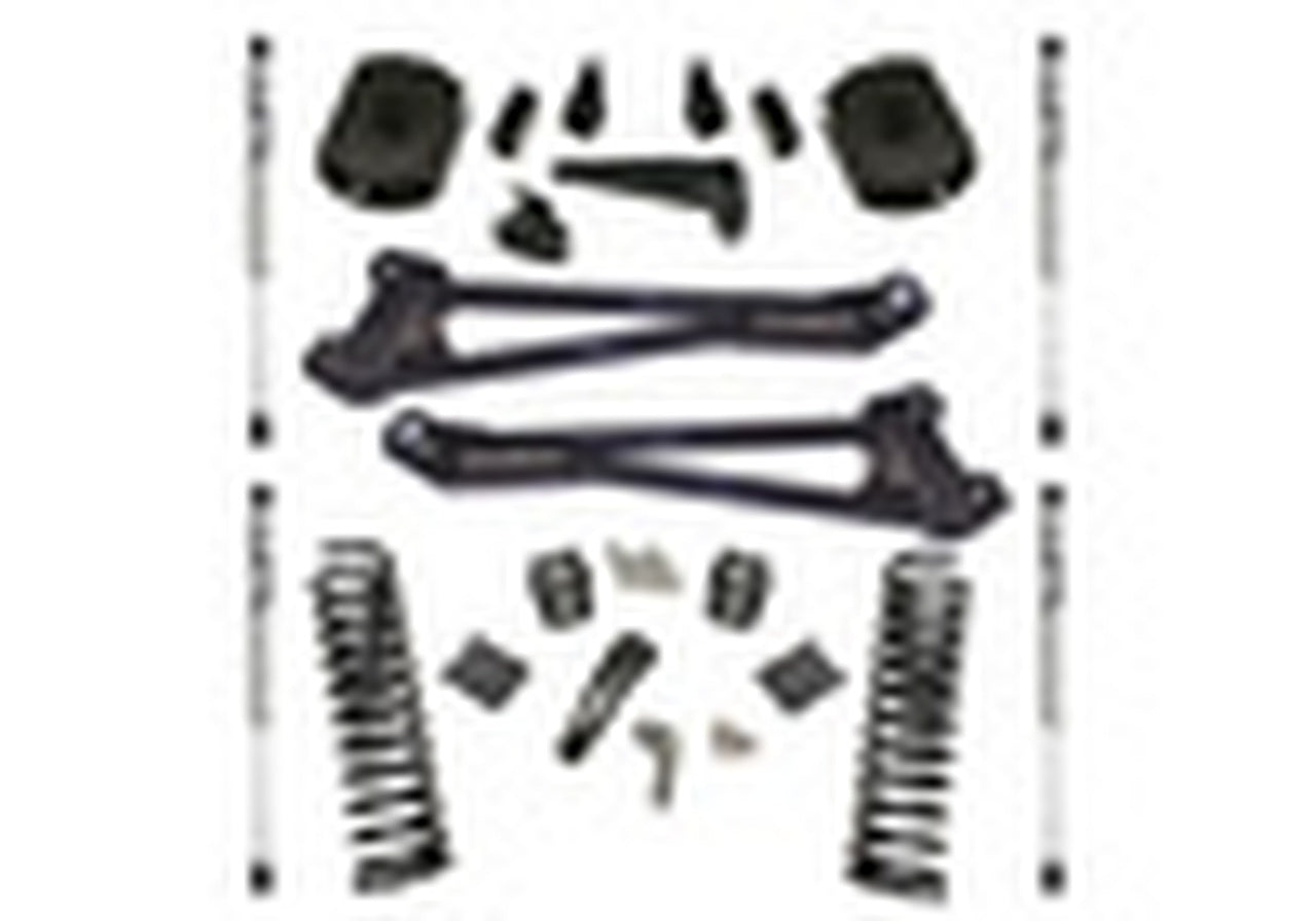 Superlift 14-18 Ram 2500 4WD Diesel 4in Lift Kit Replacement Radius Arms w/ Fox 2.0 Shocks - Mammoth Racing -