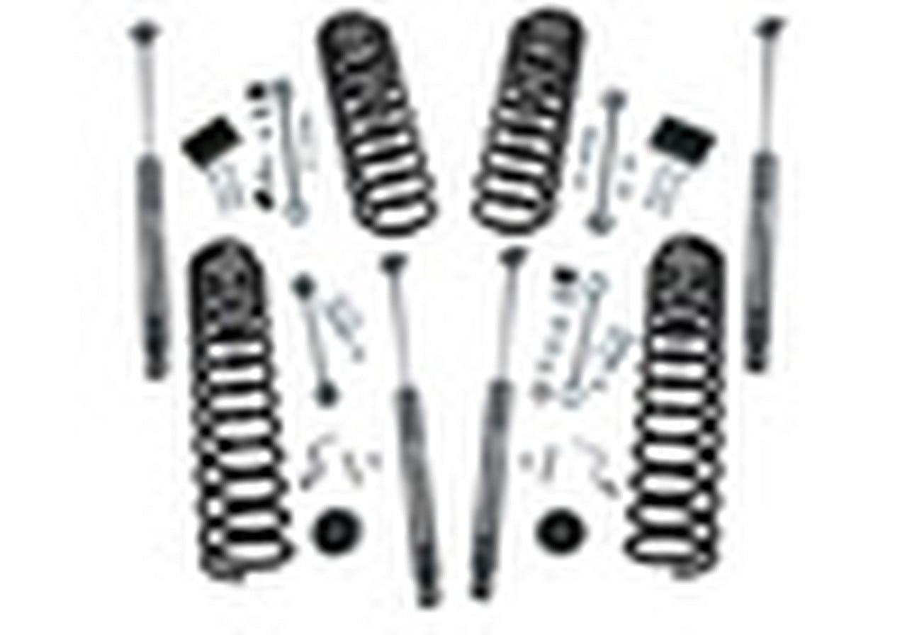 Superlift 18-20 Jeep Wrangler JL Unlimited 2.5in Dual Rate Coil Lift Kit w/ Superlift Shadow Shocks - Mammoth Racing -