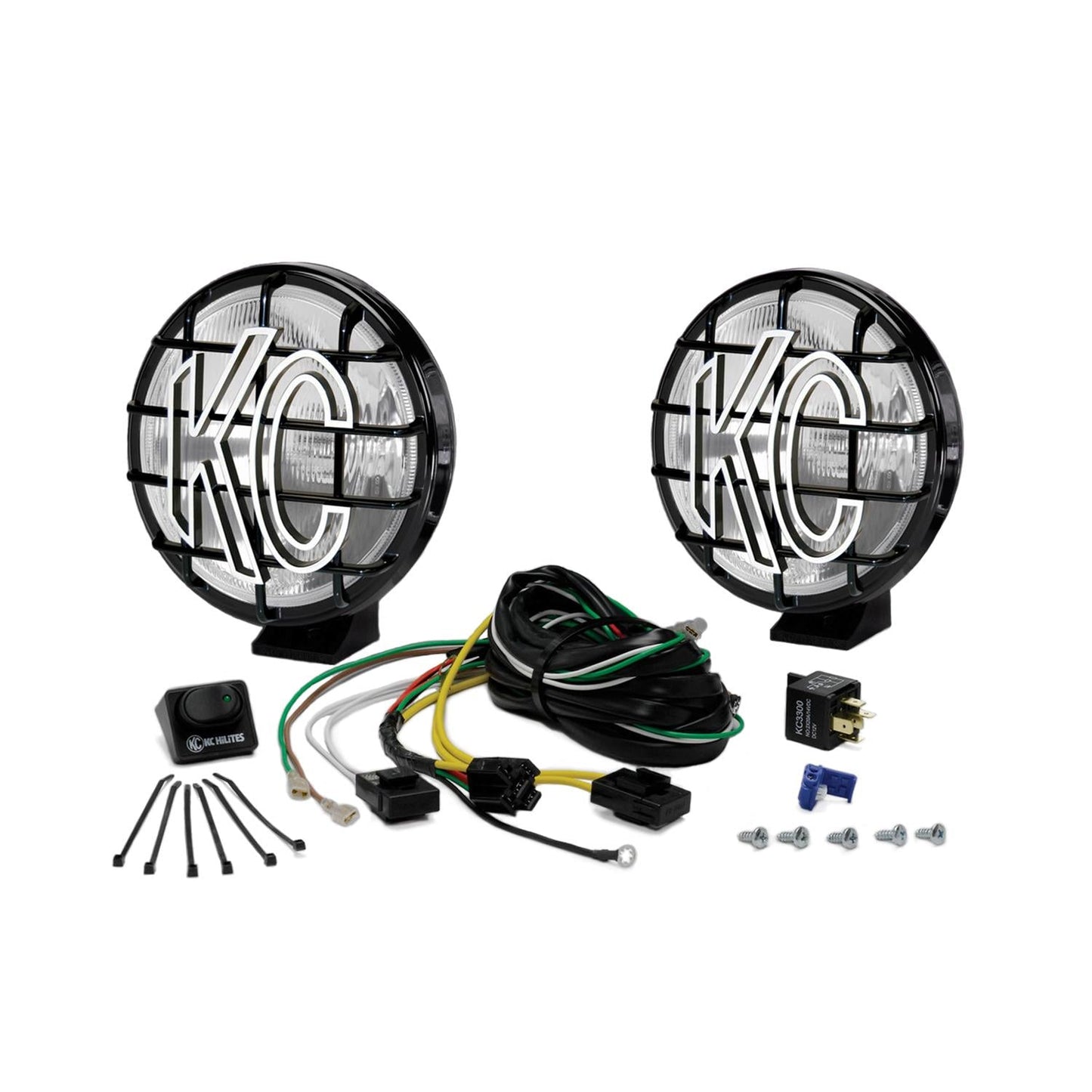 KC HiLiTES Universal 50in KC Xross Bar Overhead Apollo Pro Halogen 6-Light Sys (600w Combo Beam) - Mammoth Racing -