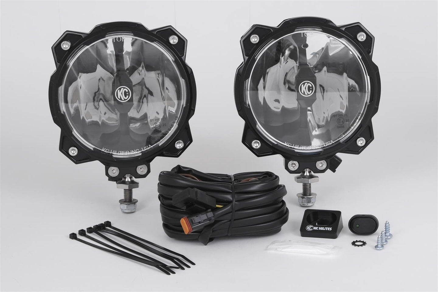 KC HiLiTES 21+ Ford Bronco Gravity LED Pro6 Wide-40 2-Light Sys Ditch Light Kits - Mammoth Racing -