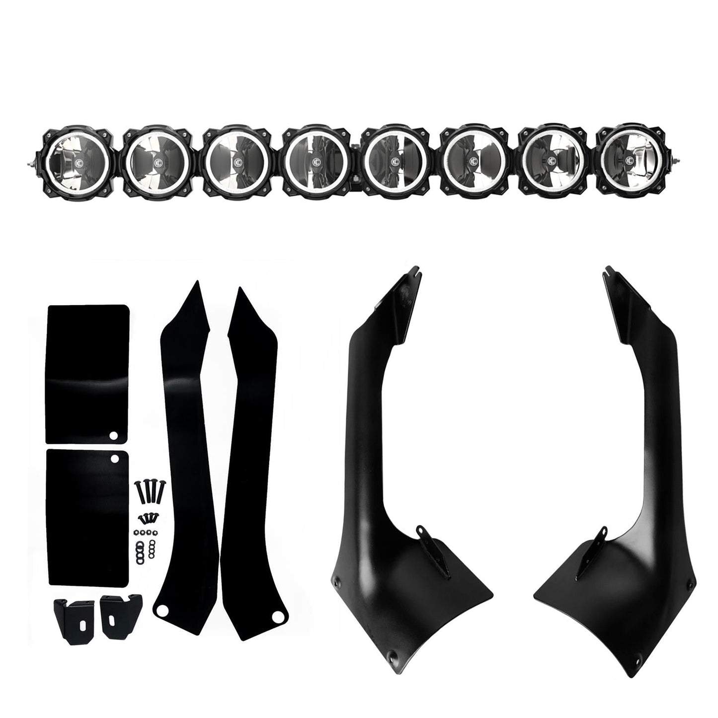KC HiLiTES 18-23 Jeep Jl/jt 50in Pro6 Gravity LED 8-Light Light Bar System (160w Combo Beam) - Mammoth Racing -