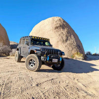 KC HiLiTES 21+ Jeep Wrangler 4xe Gravity LED Pro6 - 50in Light Bar Kit (Light Bar + Overhead Mount) - Mammoth Racing -