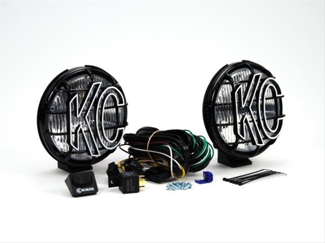 KC HiLiTES 07-18 Jeep JK 6in Apollo Pro Halogen 2-Light Sys Pillar Mount (100w Spot Beam) - Mammoth Racing -