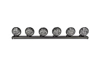 KC HiLiTES 07-18 Jeep JK 50in KC Xross Bar Overhead Apollo Pro Halogen 6-Light Sys (600w Combo Beam) - Mammoth Racing -