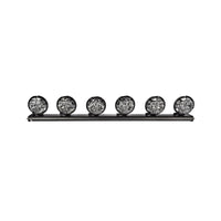 KC HiLiTES 97-06 Jeep TJ 50in KC Xross Bar Overhead Apollo Pro Halogen 6-Light Sys (600w Combo Beam) - Mammoth Racing -