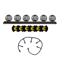 KC HiLiTES Universal 50in. Overhead Xross Bar Kit w/(6) SlimLite LED Lights 300w - Black - Mammoth Racing -